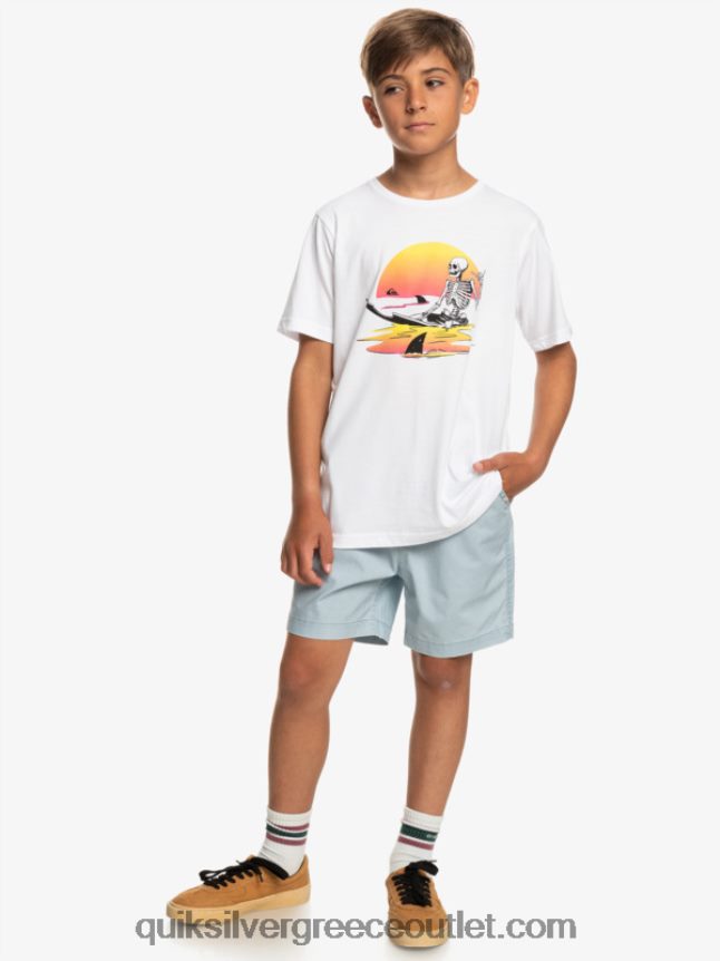 8-16 taxer 15 ελαστικό σορτς μέσης Quiksilver αγόρια 66LP842082 ουράνιο μπλε