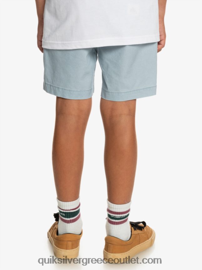 8-16 taxer 15 ελαστικό σορτς μέσης Quiksilver αγόρια 66LP842082 ουράνιο μπλε