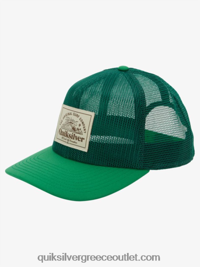 διχτυωτό καπέλο φορτηγατζή Quiksilver άνδρες 66LP841074 φύλλωμα