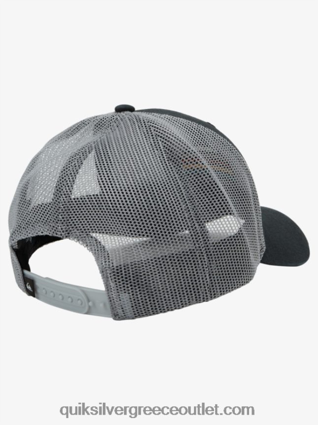 κορδόνι καπέλο φορτηγατζή Quiksilver άνδρες 66LP841194 μαύρος