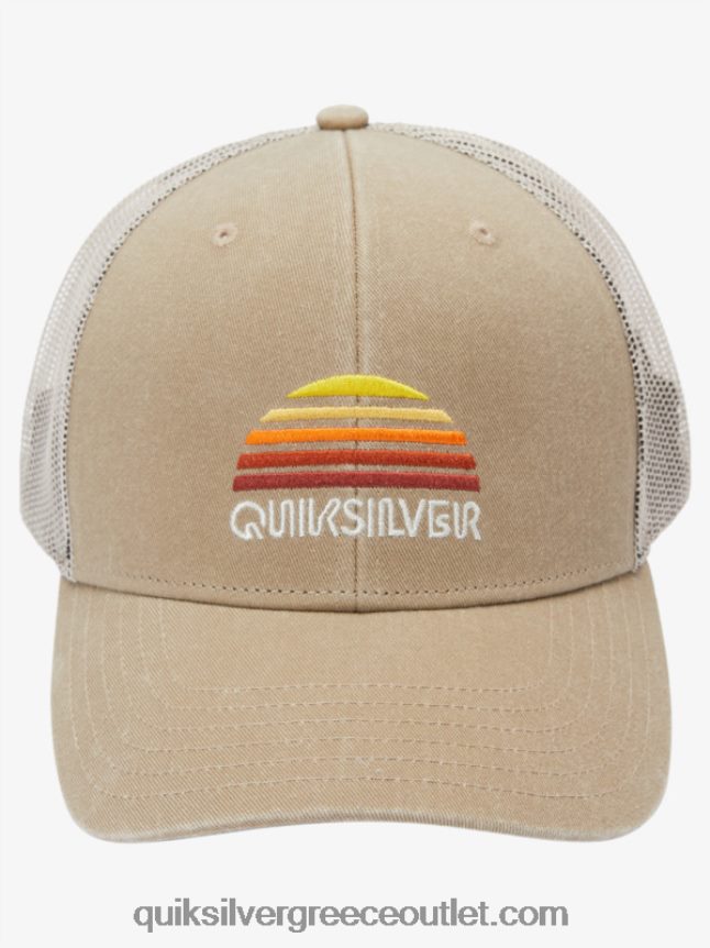κορδόνι καπέλο φορτηγατζή Quiksilver άνδρες 66LP841196 σκούρο χακί