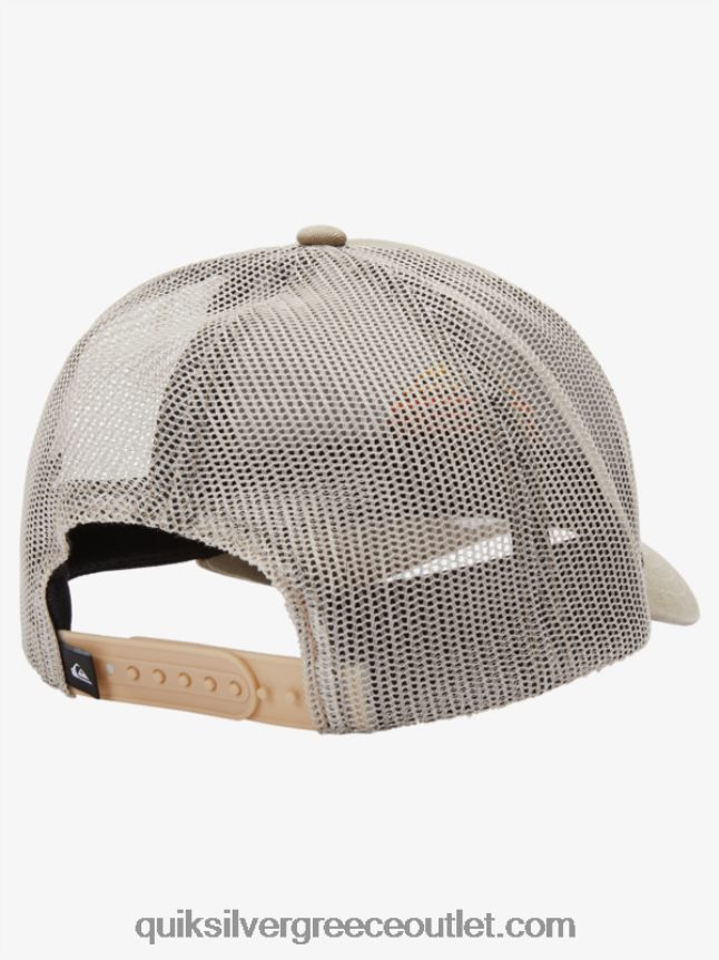 κορδόνι καπέλο φορτηγατζή Quiksilver άνδρες 66LP841196 σκούρο χακί