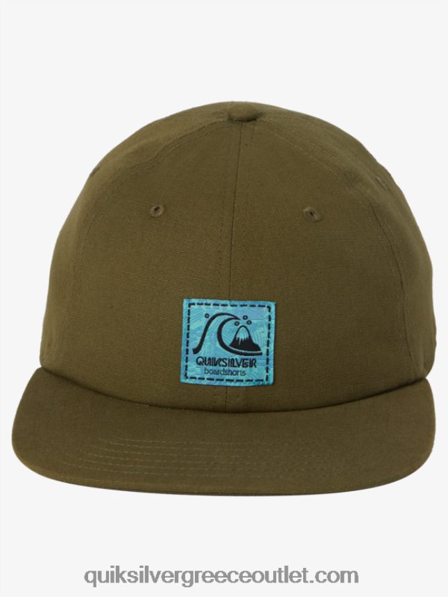 καπέλο μπέιζμπολ Γκρεγκ Καπλάν Quiksilver άνδρες 66LP841251 θυμάρι