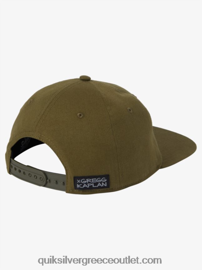 καπέλο μπέιζμπολ Γκρεγκ Καπλάν Quiksilver άνδρες 66LP841251 θυμάρι