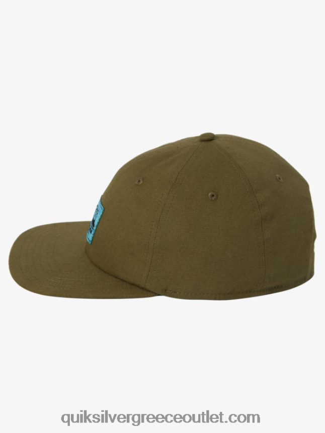 καπέλο μπέιζμπολ Γκρεγκ Καπλάν Quiksilver άνδρες 66LP841251 θυμάρι