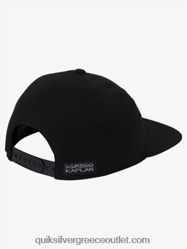 καπέλο μπέιζμπολ Γκρεγκ Καπλάν Quiksilver άνδρες 66LP841252 μαύρος
