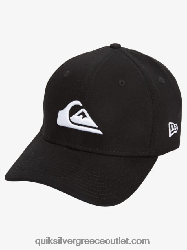 βουνό & κύμα ελαστικό καπάκι Quiksilver άνδρες 66LP841679 μαύρο άσπρο
