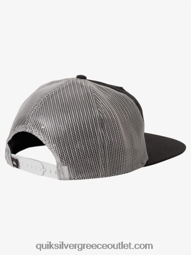 καπέλο φορτηγού με μονό πτερύγιο Quiksilver άνδρες 66LP841714 μαύρος