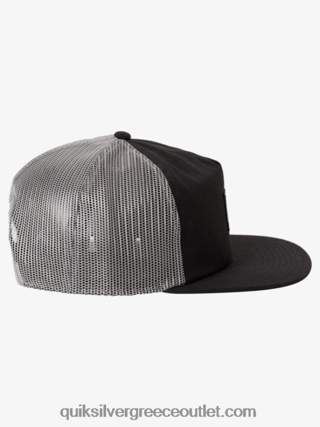 καπέλο φορτηγού με μονό πτερύγιο Quiksilver άνδρες 66LP841714 μαύρος