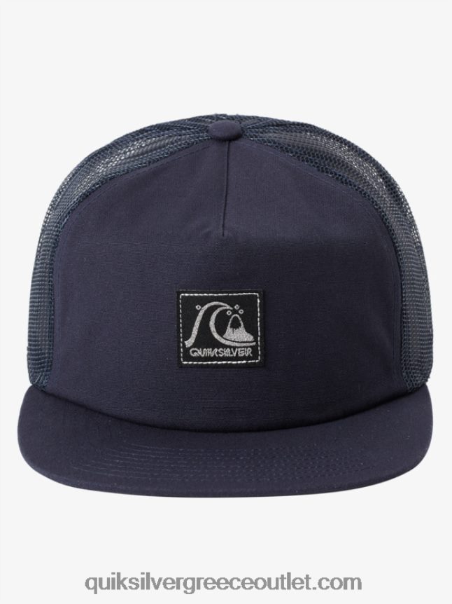 καπέλο φορτηγού με μονό πτερύγιο Quiksilver άνδρες 66LP841716 ναυτικό μπλέιζερ