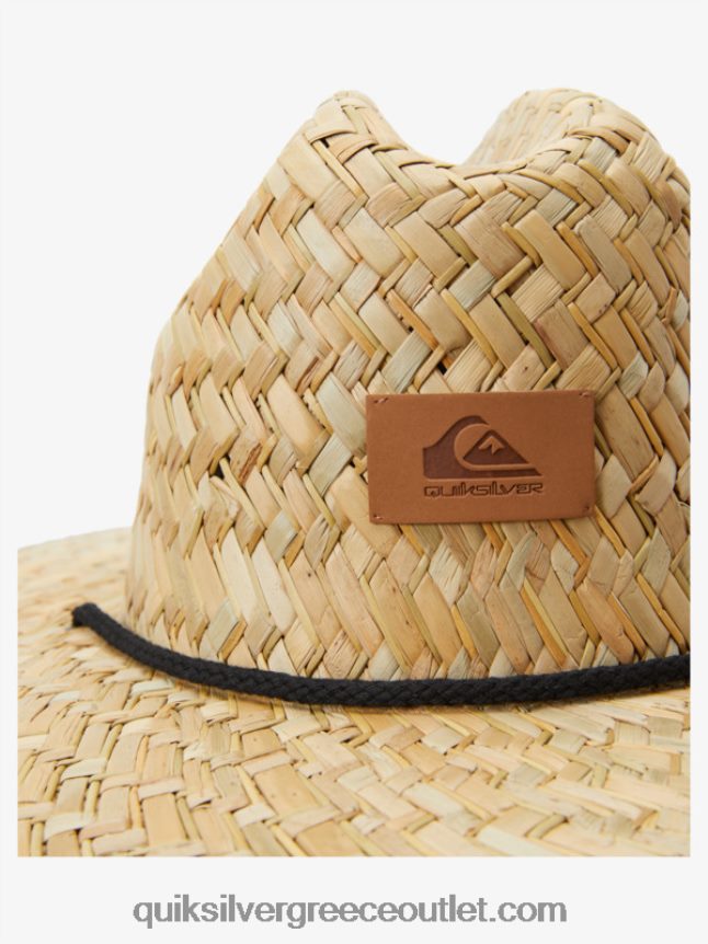 αουτσάιντερ ψάθινο καπέλο ναυαγοσώστη Quiksilver άνδρες 66LP84387 ποτάμι μπλε