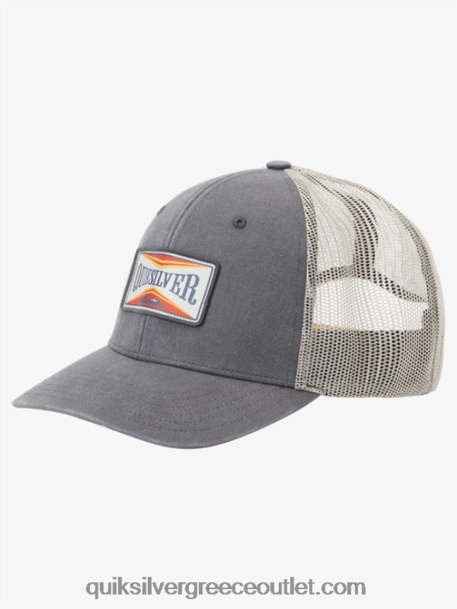 καπέλο για φορτηγότρατα Quiksilver άνδρες 66LP84438 σιδερένια πύλη
