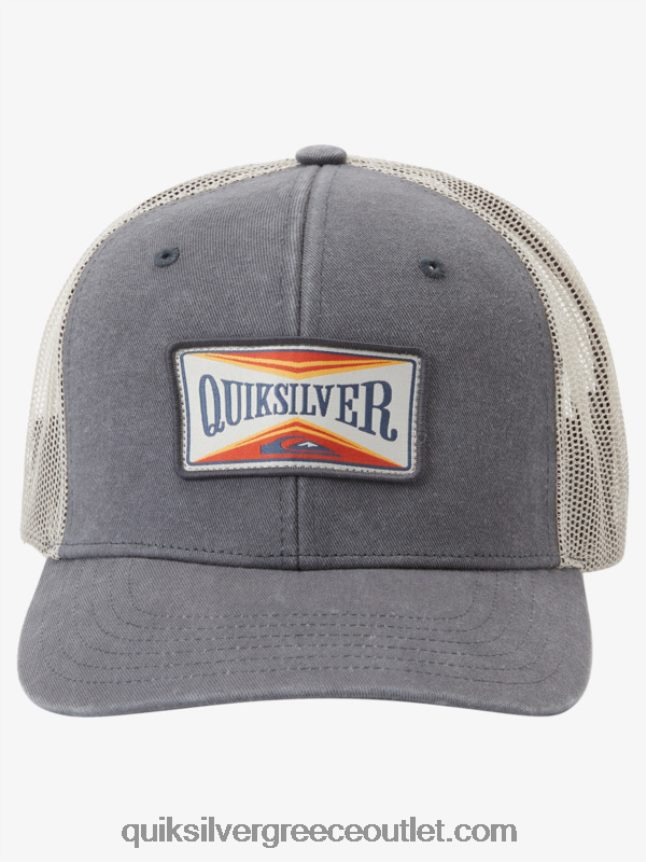 καπέλο για φορτηγότρατα Quiksilver άνδρες 66LP84438 σιδερένια πύλη