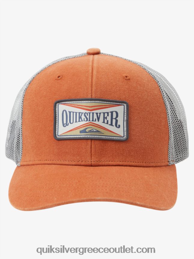 καπέλο για φορτηγότρατα Quiksilver άνδρες 66LP84439 πορτοκαλί Μέκκας