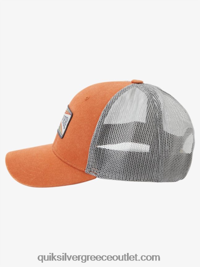 καπέλο για φορτηγότρατα Quiksilver άνδρες 66LP84439 πορτοκαλί Μέκκας