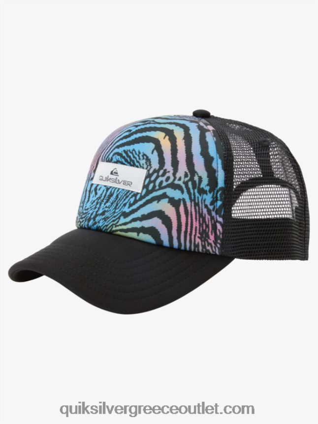 καπέλο φορτηγατζή κοτέτσι καρακάξας Quiksilver άνδρες 66LP84565 ασφαλτικό σκυρόδερμα