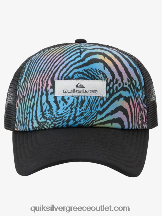 καπέλο φορτηγατζή κοτέτσι καρακάξας Quiksilver άνδρες 66LP84565 ασφαλτικό σκυρόδερμα
