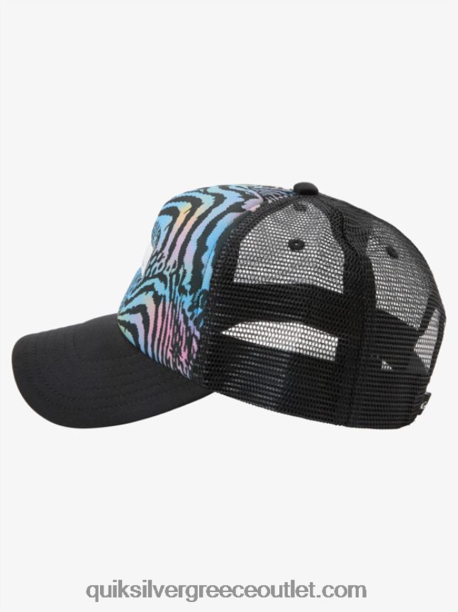 καπέλο φορτηγατζή κοτέτσι καρακάξας Quiksilver άνδρες 66LP84565 ασφαλτικό σκυρόδερμα
