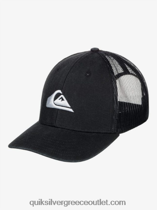 γείωσης καπέλο φορτηγατζή Quiksilver άνδρες 66LP84599 μαύρος