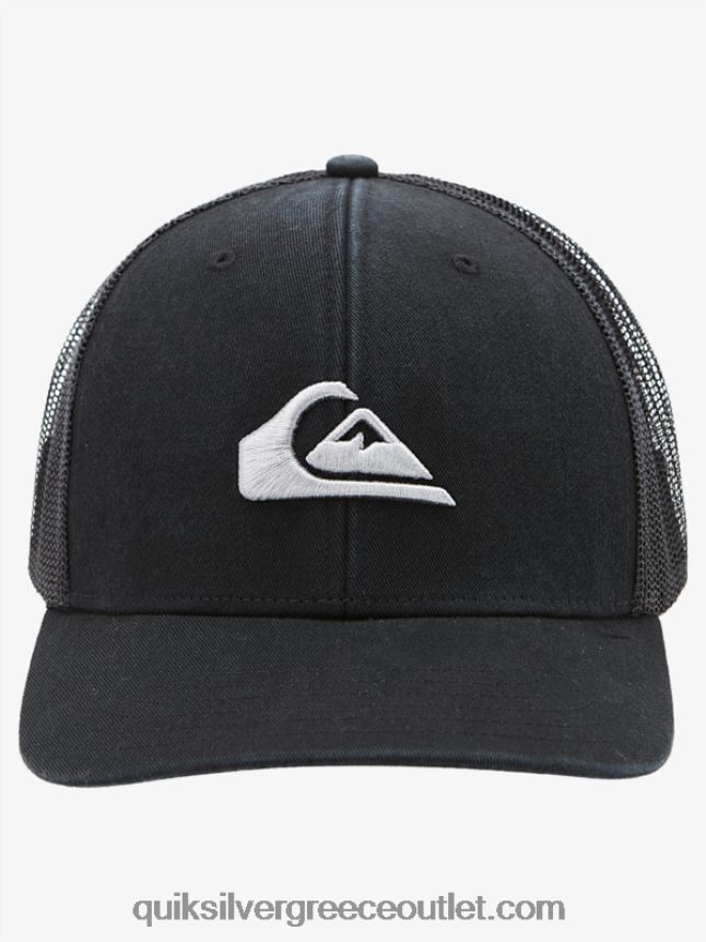 γείωσης καπέλο φορτηγατζή Quiksilver άνδρες 66LP84599 μαύρος