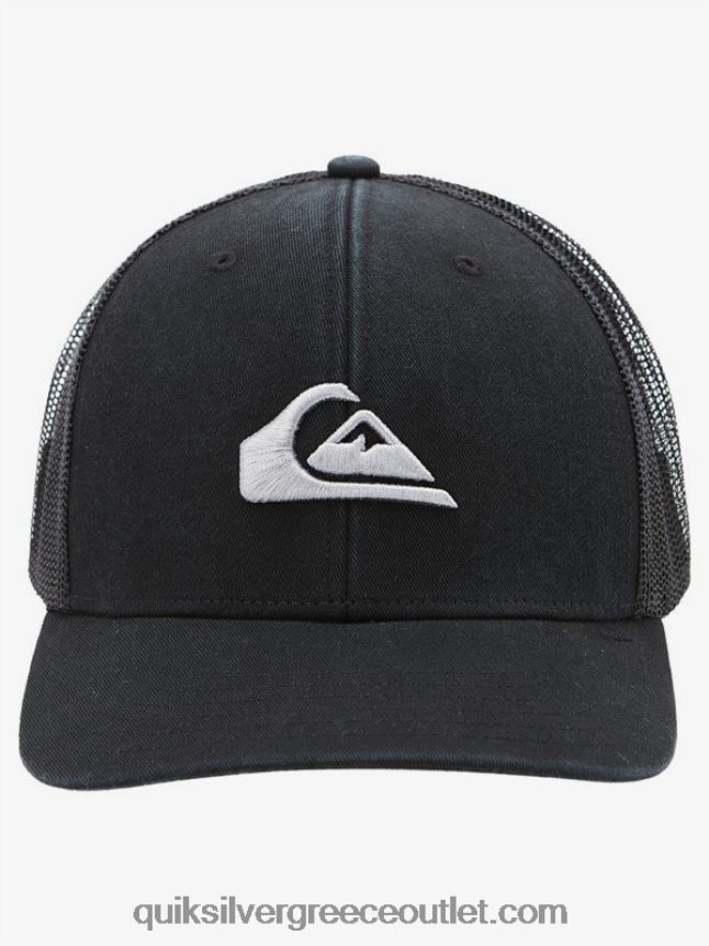γείωσης καπέλο φορτηγατζή Quiksilver άνδρες 66LP84599 μαύρος