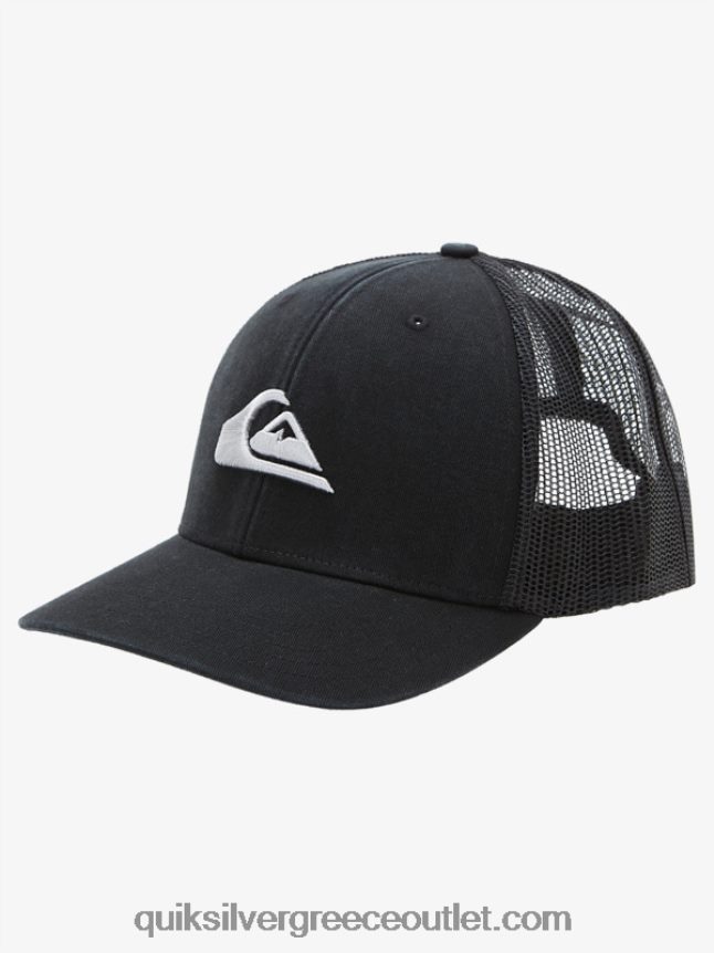 γείωσης καπέλο φορτηγατζή Quiksilver άνδρες 66LP84599 μαύρος