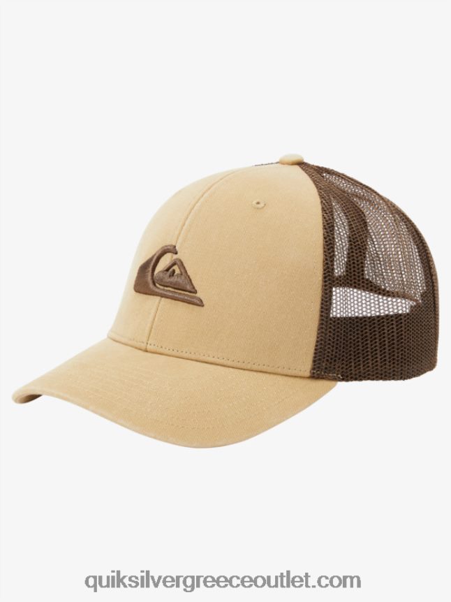 γείωσης καπέλο φορτηγατζή Quiksilver άνδρες 66LP84600 taos taupe