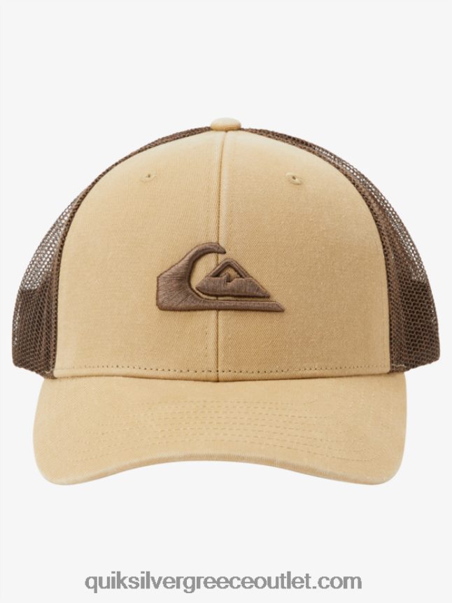 γείωσης καπέλο φορτηγατζή Quiksilver άνδρες 66LP84600 taos taupe