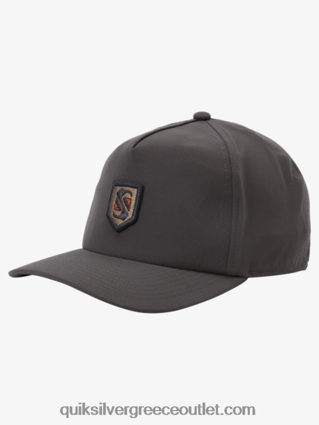 τιμητικό καπέλο του μπέιζμπολ Quiksilver άνδρες 66LP84658 ασφαλτικό σκυρόδερμα