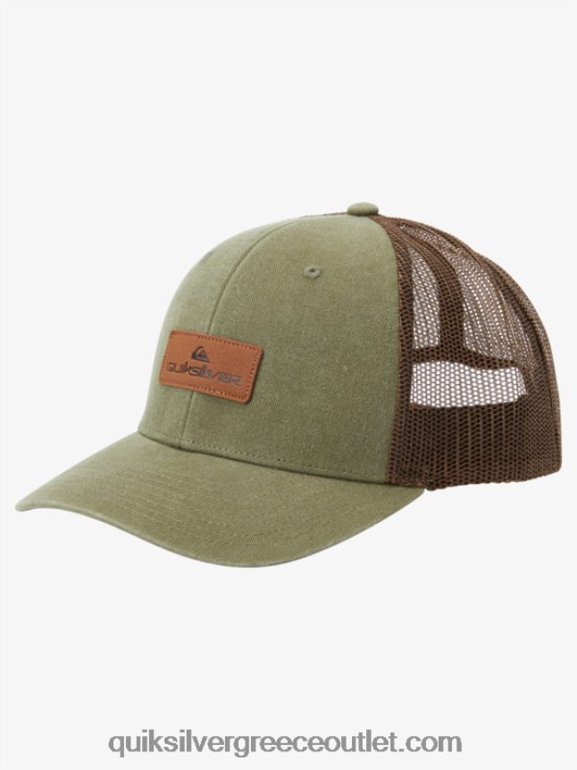 κάτω από το καπέλο του φορτηγατζή Quiksilver άνδρες 66LP84660 γκρι ελιάς