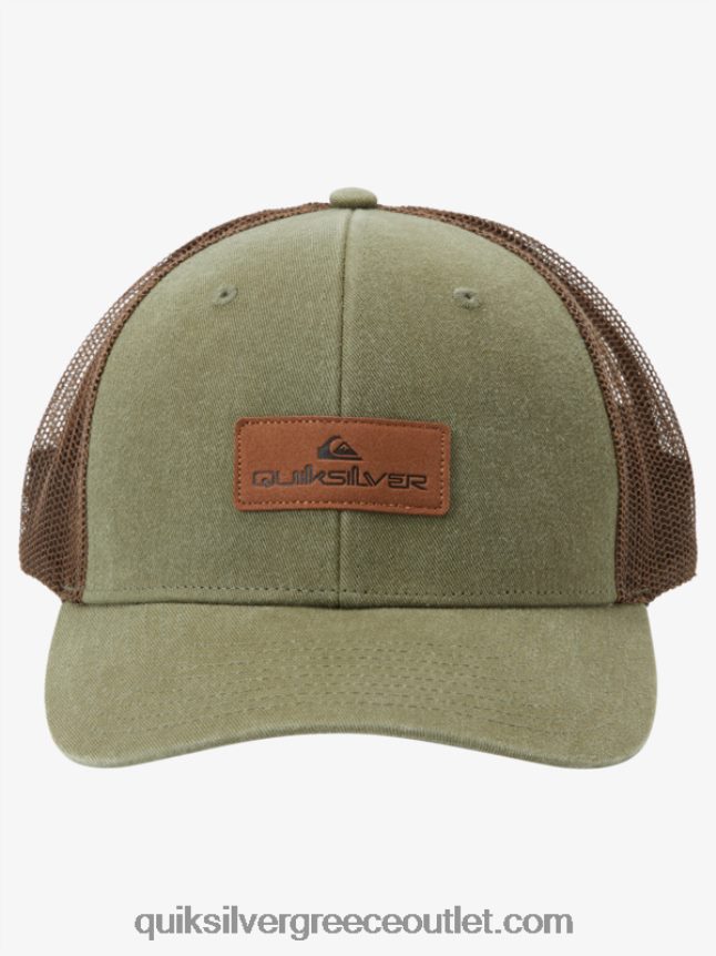 κάτω από το καπέλο του φορτηγατζή Quiksilver άνδρες 66LP84660 γκρι ελιάς