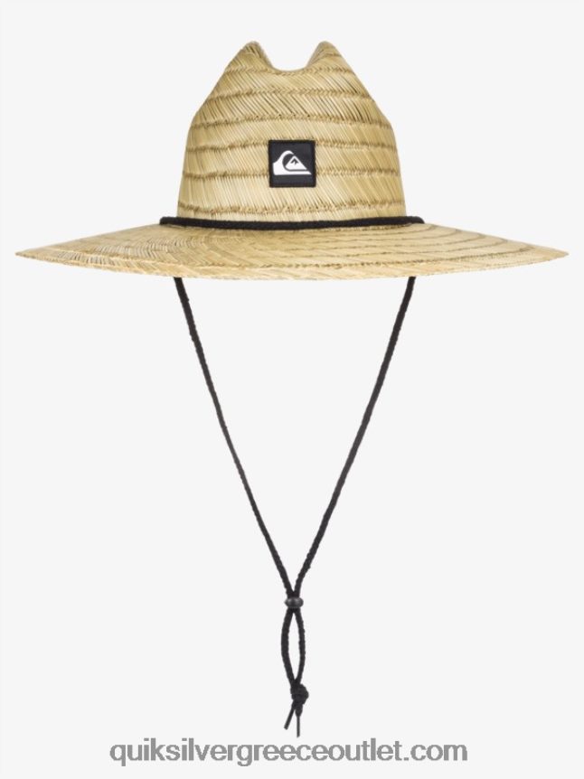 ψάθινο καπέλο ναυαγοσώστη στην προβλήτα Quiksilver άνδρες 66LP84803 φυσικός