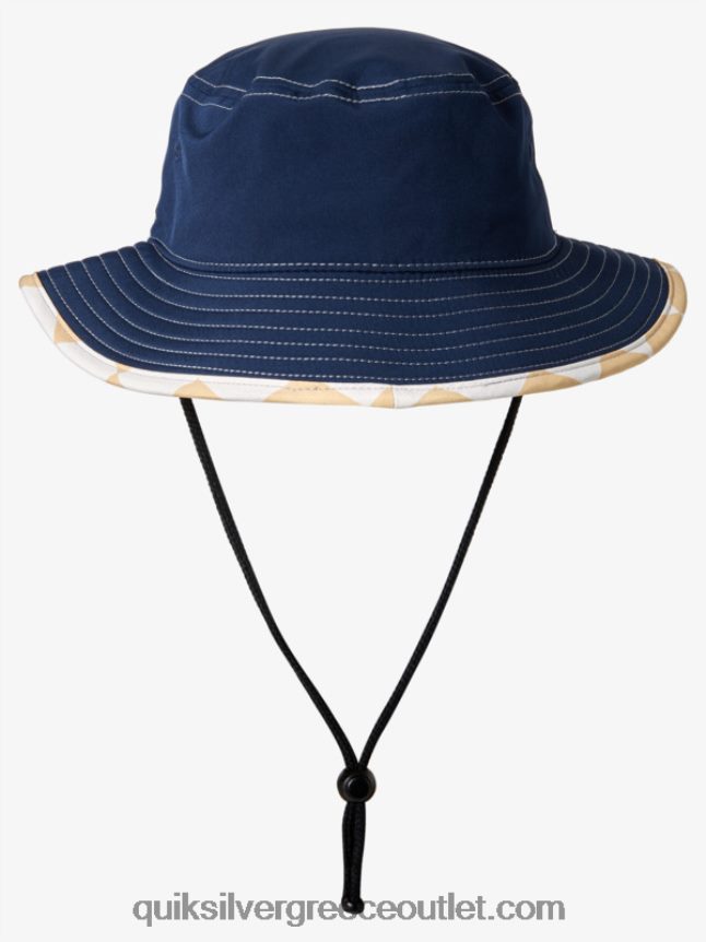 αυθεντικό καπέλο ηλίου boonie Quiksilver άνδρες 66LP84932 ναυτικό μπλέιζερ