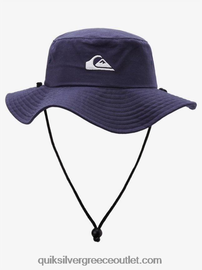 καπέλο μπουνί σαφάρι bushmaster Quiksilver άνδρες 66LP84122 διακριτικά μπλε