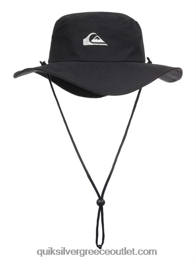 καπέλο μπουνί σαφάρι bushmaster Quiksilver άνδρες 66LP841520 μαύρος