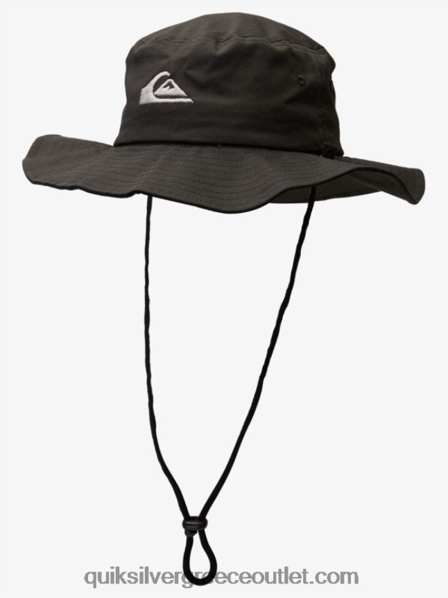 καπέλο μπουνί σαφάρι bushmaster Quiksilver άνδρες 66LP841520 μαύρος
