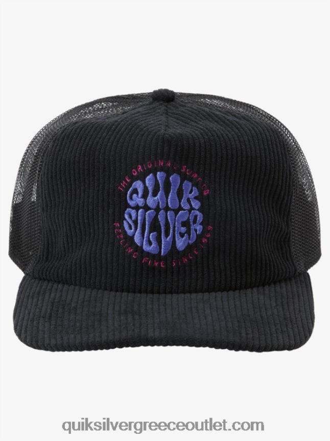 καπέλο φορτηγού coasteze Quiksilver άνδρες 66LP84443 μαύρος
