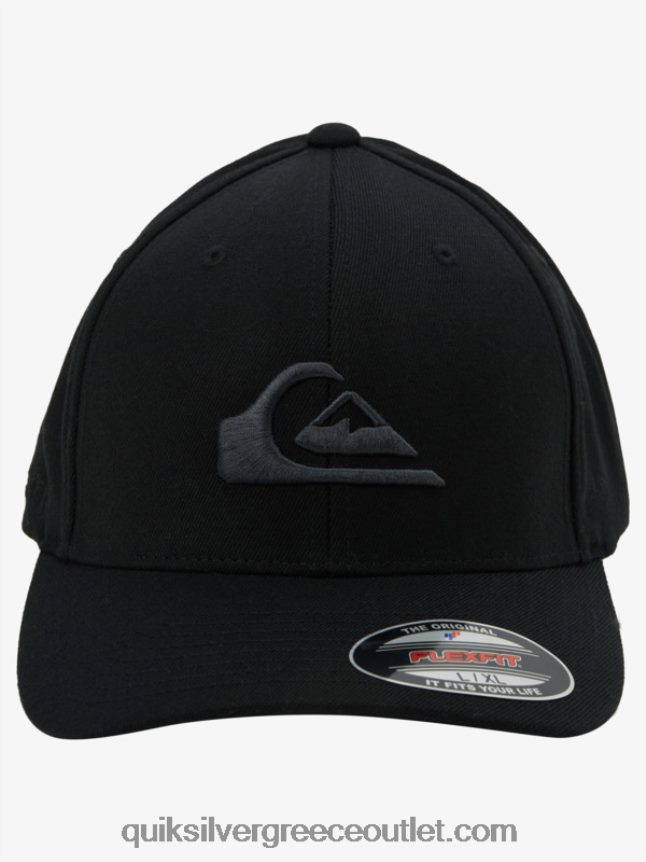 καπέλο flexfit βουνού και κυμάτων Quiksilver άνδρες 66LP841434 μαύρος