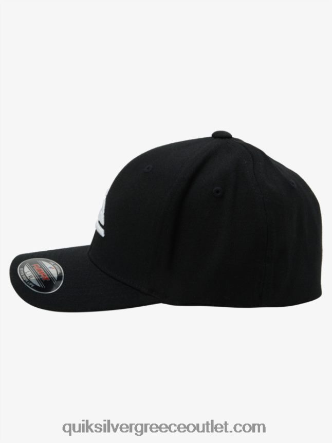 καπέλο flexfit βουνού και κυμάτων Quiksilver άνδρες 66LP841435 μαύρο άσπρο