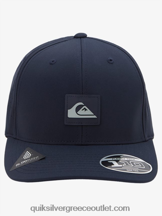 προσαρμοσμένο καπέλο flexfit Quiksilver άνδρες 66LP84805 διακριτικά μπλε