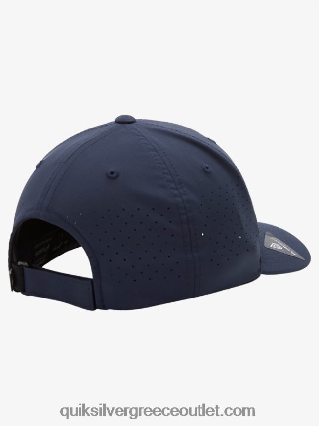 προσαρμοσμένο καπέλο flexfit Quiksilver άνδρες 66LP84805 διακριτικά μπλε