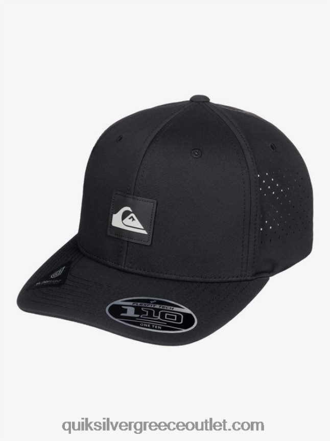 προσαρμοσμένο καπέλο flexfit Quiksilver άνδρες 66LP84806 μαύρος