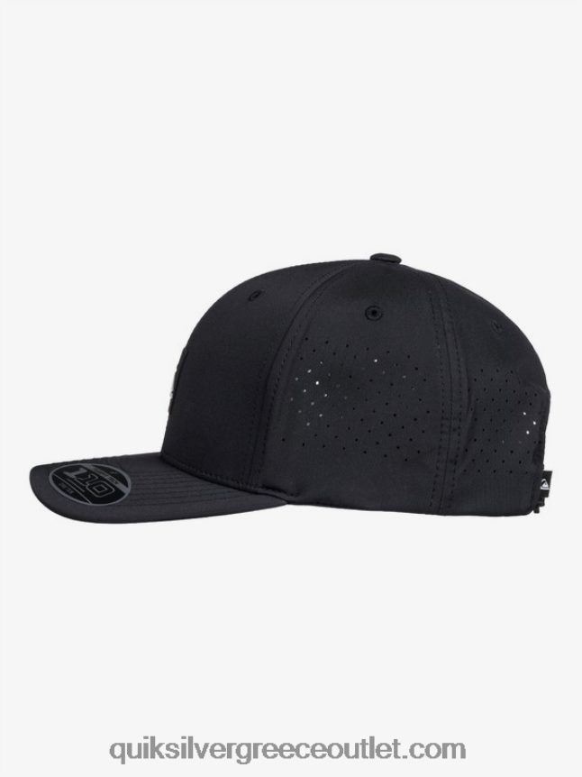 προσαρμοσμένο καπέλο flexfit Quiksilver άνδρες 66LP84806 μαύρος