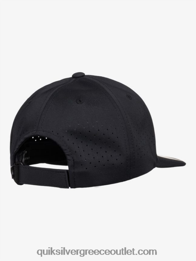 προσαρμοσμένο καπέλο flexfit Quiksilver άνδρες 66LP84806 μαύρος