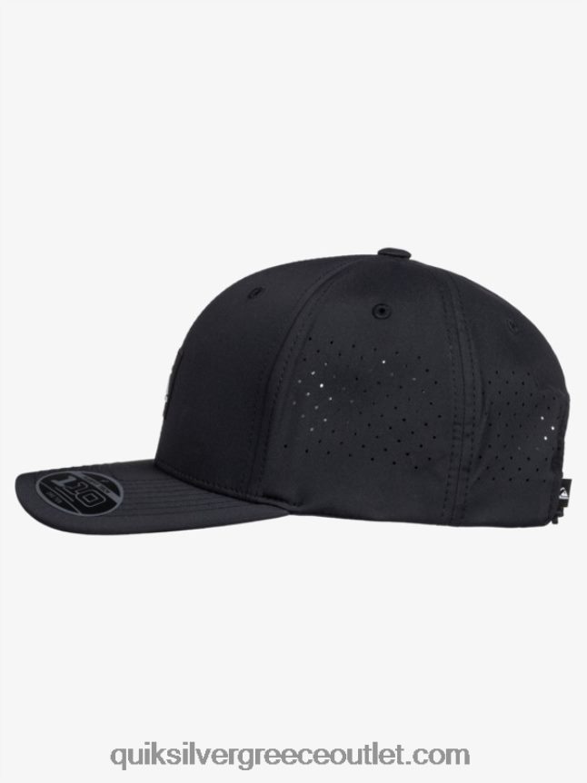 προσαρμοσμένο καπέλο flexfit Quiksilver άνδρες 66LP84806 μαύρος