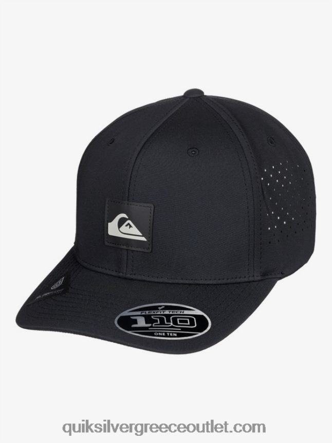 προσαρμοσμένο καπέλο flexfit Quiksilver άνδρες 66LP84806 μαύρος