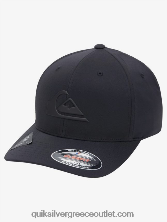 ενισχυμένο καπέλο flexifit Quiksilver άνδρες 66LP84943 αληθινό μαύρο
