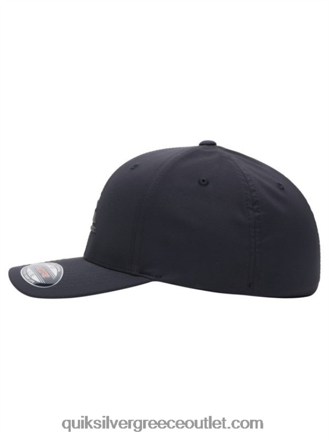 ενισχυμένο καπέλο flexifit Quiksilver άνδρες 66LP84943 αληθινό μαύρο