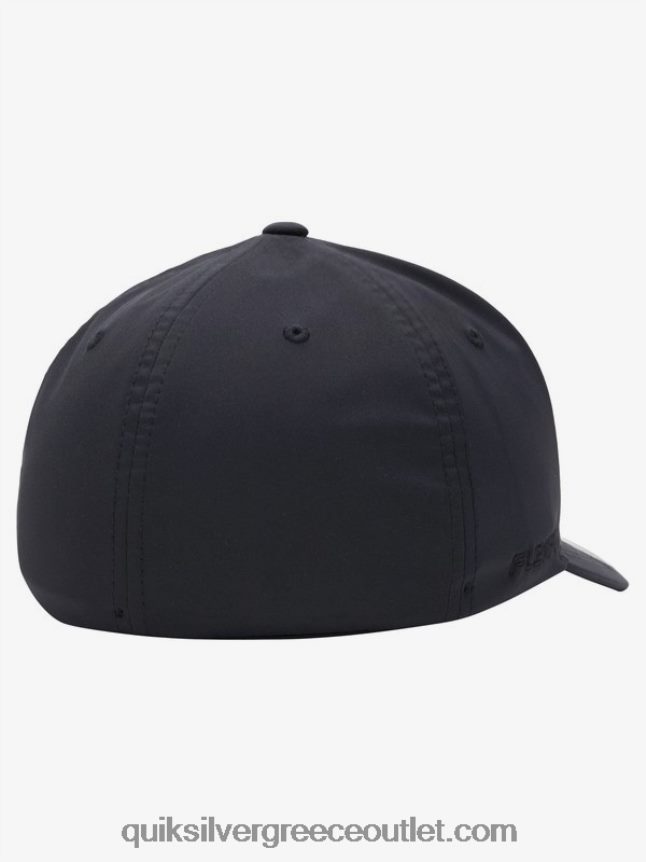 ενισχυμένο καπέλο flexifit Quiksilver άνδρες 66LP84943 αληθινό μαύρο