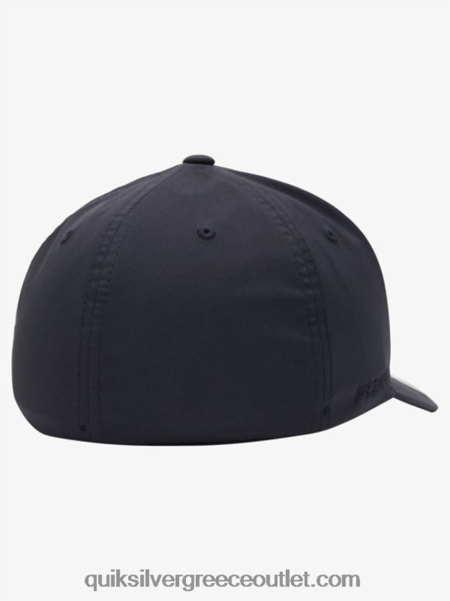 ενισχυμένο καπέλο flexifit Quiksilver άνδρες 66LP84943 αληθινό μαύρο